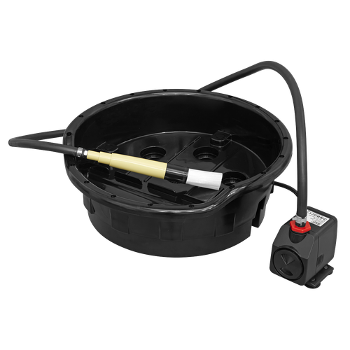 Sealey SM220 Portable Parts Washer Bucket with Brush 14L
