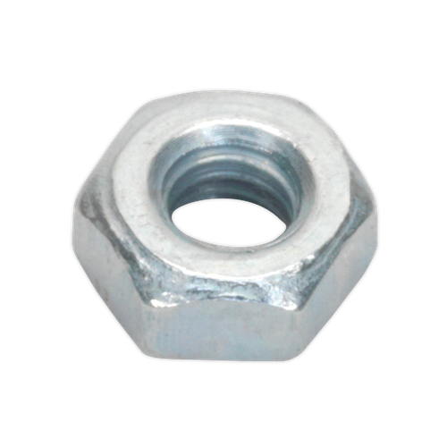 Sealey SN3 Zinc Plated Steel Nut M3, DIN 934 - Pack of 100