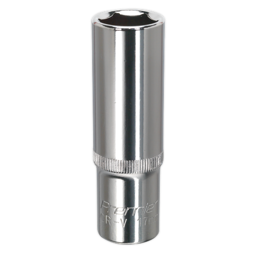Premier SP1217D Fully Polished Deep Socket 1/2"Sq Drive 17mm