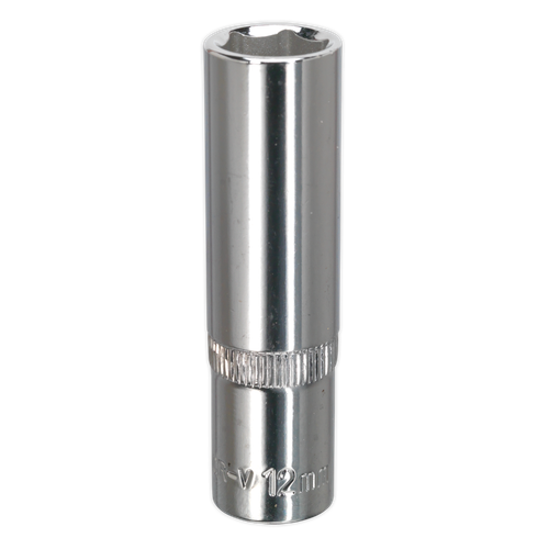 Premier SP3812D Fully Polished Deep Socket 3/8"Sq Drive 12mm
