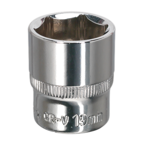 Premier SP3819 Fully Polished Socket 3/8"Sq Drive 19mm