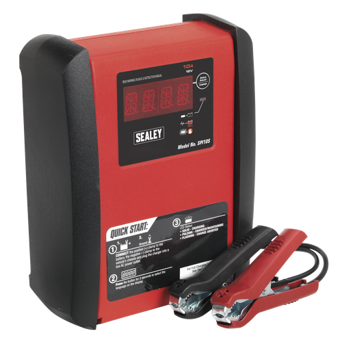 Sealey SPI10S 12V Intelligent Speed Charge Battery Charger/Maintainer 10A