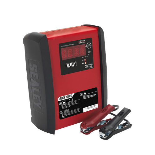 Sealey SPI1224S 12V/15A 24V/10A Intelligent Speed Charge Battery Charger/Maintainer