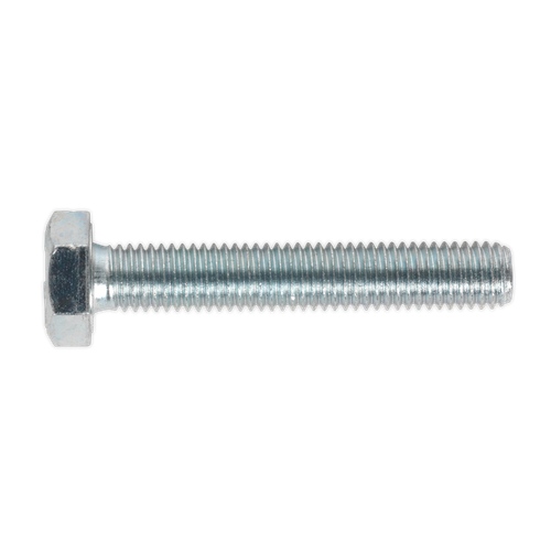 Sealey SS1060 8.8 Zinc Plated HT Setscrew M10 x 60mm, DIN 933 - Pack of 25
