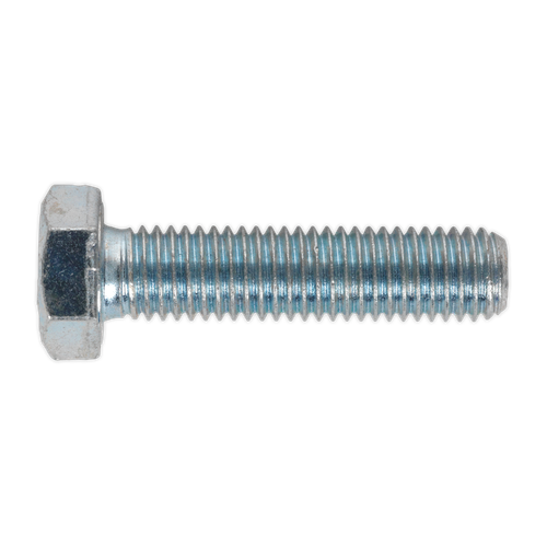 Sealey SS1250 8.8 Zinc Plated HT Setscrew M12 x 50mm, DIN 933 - Pack of 25