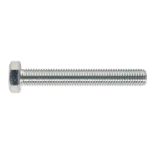 Sealey SS14100 8.8 Zinc Plated HT Setscrew M14 x 100mm, DIN 933 - Pack of 10