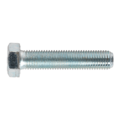 Sealey SS1675 8.8 Zinc Plated HT Setscrew M16 x 75mm, DIN 933 - Pack of 10
