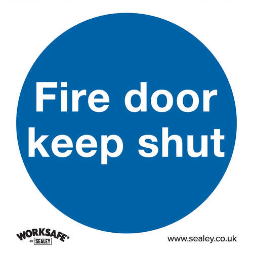 Worksafe SS1P1 Fire Door Keep Shut Safety Sign - Rigid Plastic