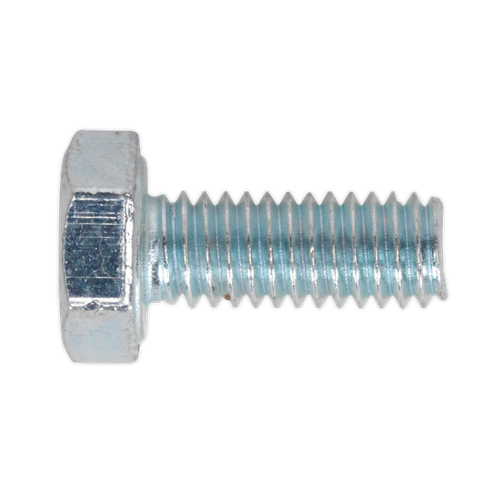 Sealey SS416 8.8 Zinc Plated HT Setscrew M4 x 16mm, DIN 933 - Pack of 50