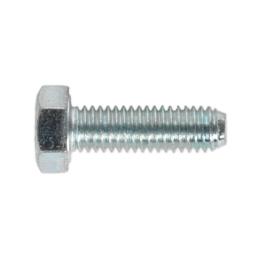Sealey SS516 8.8 Zinc Plated HT Setscrew M5 x 16mm, DIN 933 - Pack of 50