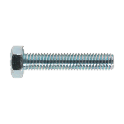 Sealey SS525 8.8 Zinc Plated HT Setscrew M5 x 25mm, DIN 933 - Pack of 50