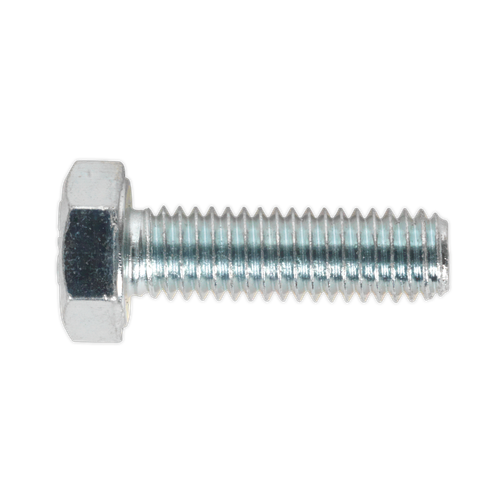 Sealey SS620 8.8 Zinc Plated HT Setscrew M6 x 20mm, DIN 933 - Pack of 50