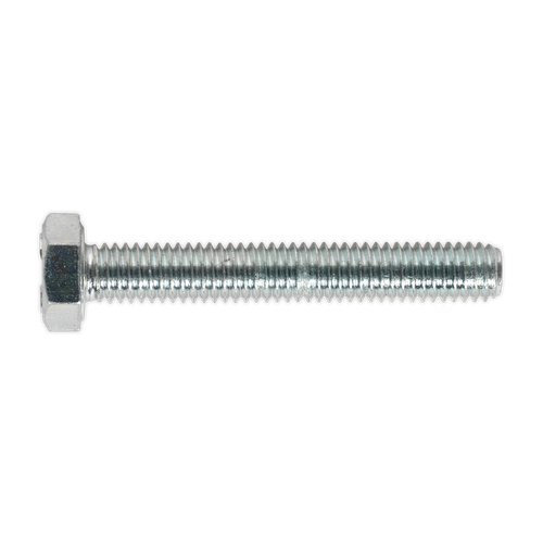 Sealey SS640 8.8 Zinc Plated HT Setscrew M6 x 40mm, DIN 933 - Pack of 50
