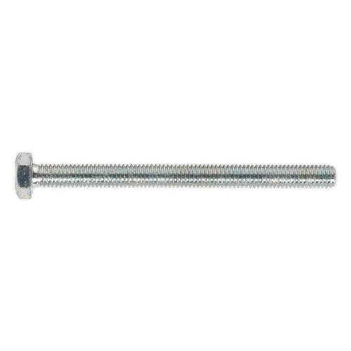 Sealey SS675 8.8 Zinc Plated HT Setscrew M6 x 75mm, DIN 933 - Pack of 50