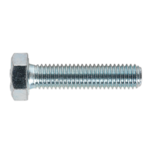 Sealey SS835 8.8 Zinc Plated HT Setscrew M8 x 35mm, DIN 933 - Pack of 50
