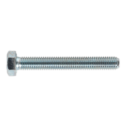Sealey SS860 8.8 Zinc Plated HT Setscrew M8 x 60mm, DIN 933 - Pack of 50