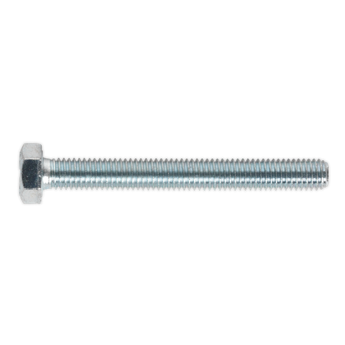 Sealey SS870 8.8 Zinc Plated HT Setscrew M8 x 70mm, DIN 933 - Pack of 25
