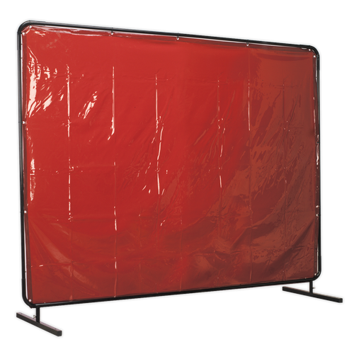 Sealey SSP993 Workshop Welding Curtain & Frame 2.4 x 1.75m - EN ISO 25980:2014