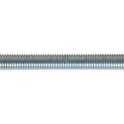 Sealey STUD12 Zinc Plated Threaded Rod M12 x 1m - Pack of 5