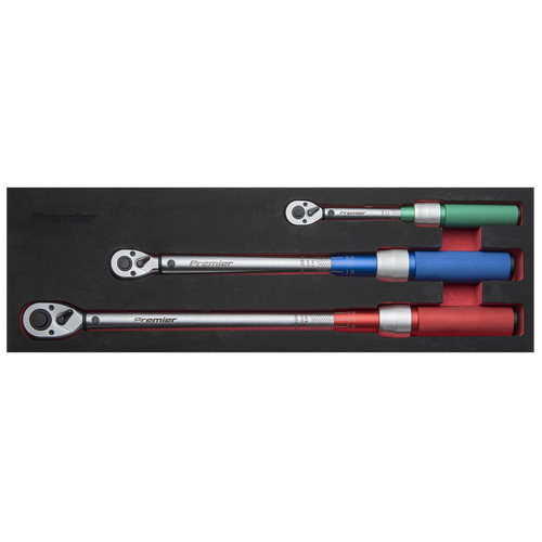 Premier STW900SET Calibrated Micrometer Torque Wrench Set 3pc