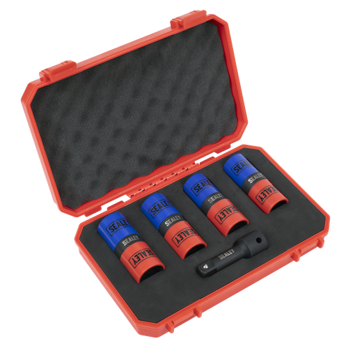 Sealey SX1820S Double Ended Alloy Wheel Impact Socket Set 1/2"Sq Drive 5pc