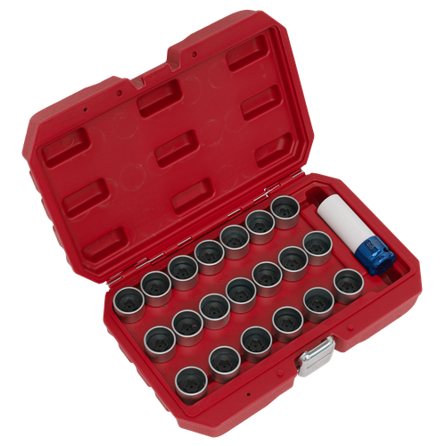 Sealey SX217 Locking Wheel Nut Key Set for BMW 21pc