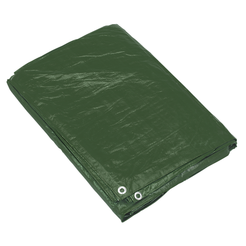 Sealey TARP810G Tarpaulin 2.44 x 3.05m - Green