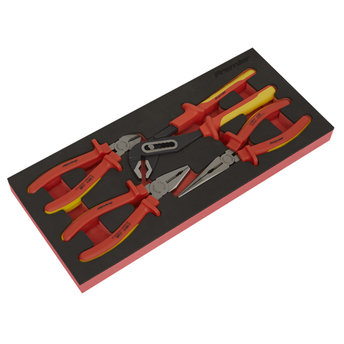 Premier TBTE07 Insulated Pliers Set with Tool Tray 4pc - VDE Approved