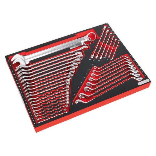 Premier Platinum TBTP03 Spanner Set with Tool Tray 35pc
