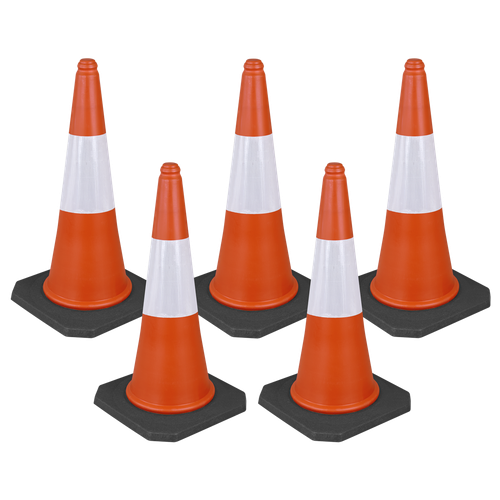 Sealey TFC05 Traffic Cone 75cm - Pack of 5