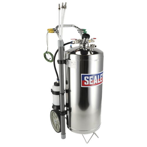 Sealey TP200S Air Operated Stainless Steel Fuel Drainer 40L