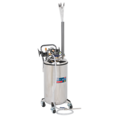 Sealey TP201 Stainless Steel Fuel Tank Drainer 90L