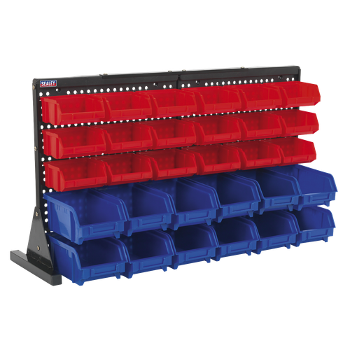 Sealey TPS1218 Bench Mounting Bin Storage System with 30 Bins