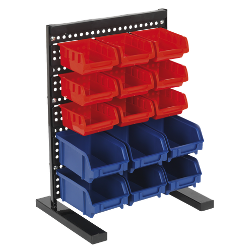 Sealey TPS1569 Bench Mounting Bin Storage System with 15 Bins
