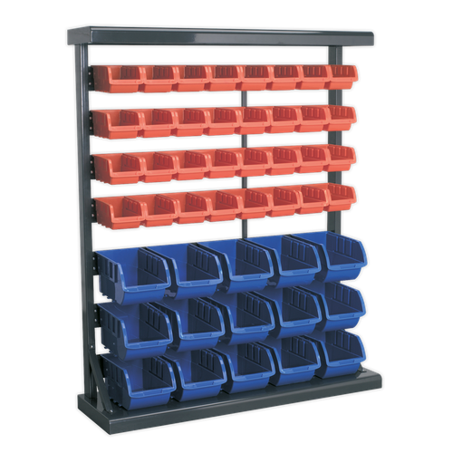 Sealey TPS47 Mobile Bin Storage System with 47 Bins