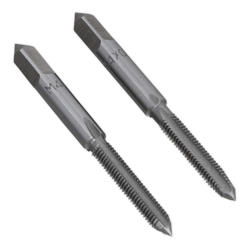 Sealey TSM4 Taper & Plug Tap Set M4 x 0.7mm 2pc