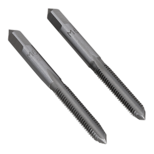 Sealey TSM6 Taper & Plug Tap Set M6 x 1mm 2pc