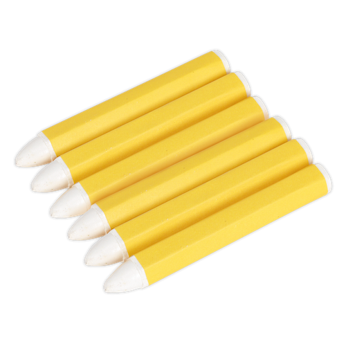 Sealey TST13 Tyre Marking Crayon, White - Pack of 6