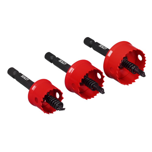 Sealey TWHS3 Thin Wall Hole Saw Set 3pc
