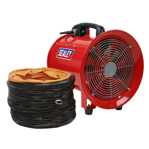 Sealey VEN250 Portable Ventilator with 5m Ducting 250mm