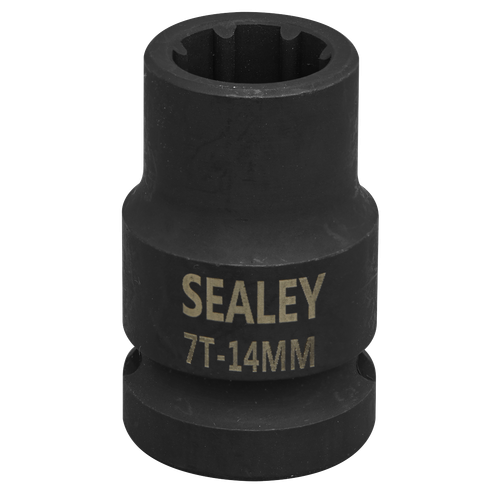 Sealey VS0985 Brake Caliper Socket 1/2"Sq Drive 14mm 7-Point