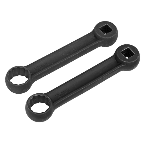Sealey VS3005 Engine Mount Spanner for Mercedes 16 & 17mm 2pc