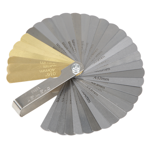 Premier VS513 Combination Steel/Brass Dual Marked Feeler Gauge 36 Blade