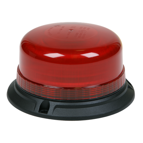 Sealey WB952LEDR Warning Beacon with Bolt Fixing 3 x 6.5mm 36W SMD LED 12/24V - Red