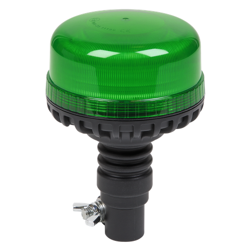 Sealey WB955LEDG Warning Beacon with Flexible Spigot Fixing SMD LED 12/24V - Green
