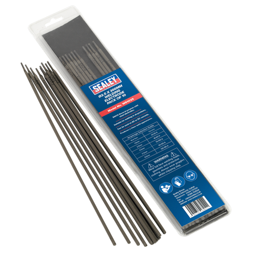 Sealey WE1025 Welding Electrode 2.5 x 300mm - Pack of 10