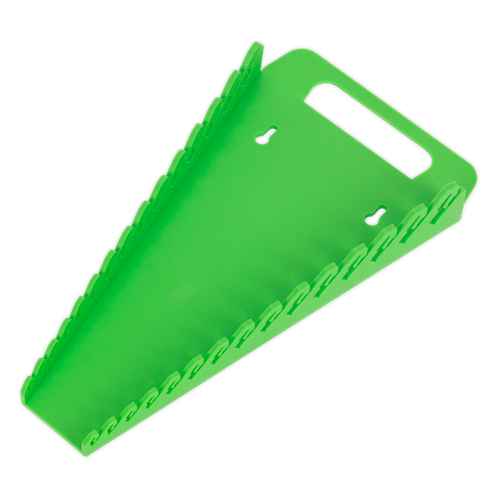 Premier WR08HV Spanner Rack Capacity 15 Spanners - Hi-Vis Green