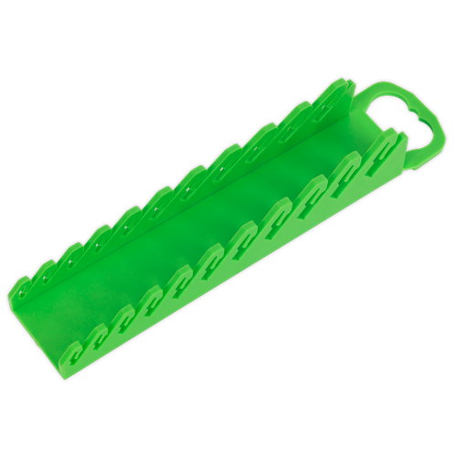 Premier WR10HV Spanner Rack Capacity 10 Stubby Spanners - Hi-Vis Green