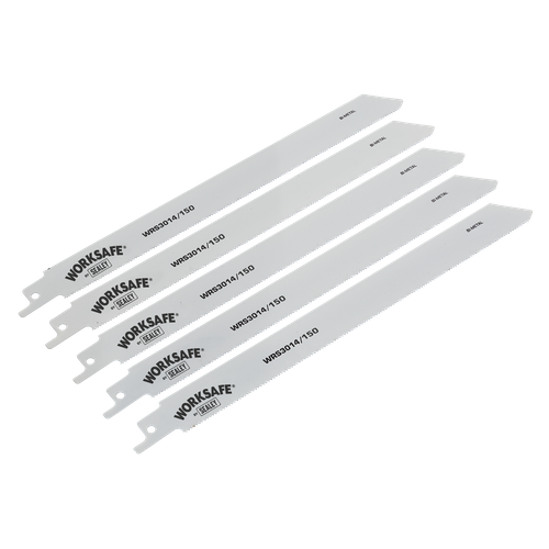 Sealey WRS3014/150 Reciprocating Saw Blade for Metal 150mm 18tpi - Pack of 5