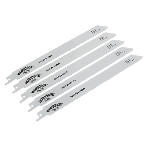 Sealey WRS3014/200 Reciprocating Saw Blade for Metal 225mm 18tpi - Pack of 5